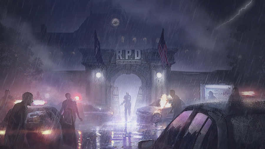 Resident Evil Raccoon Police Wallpaper