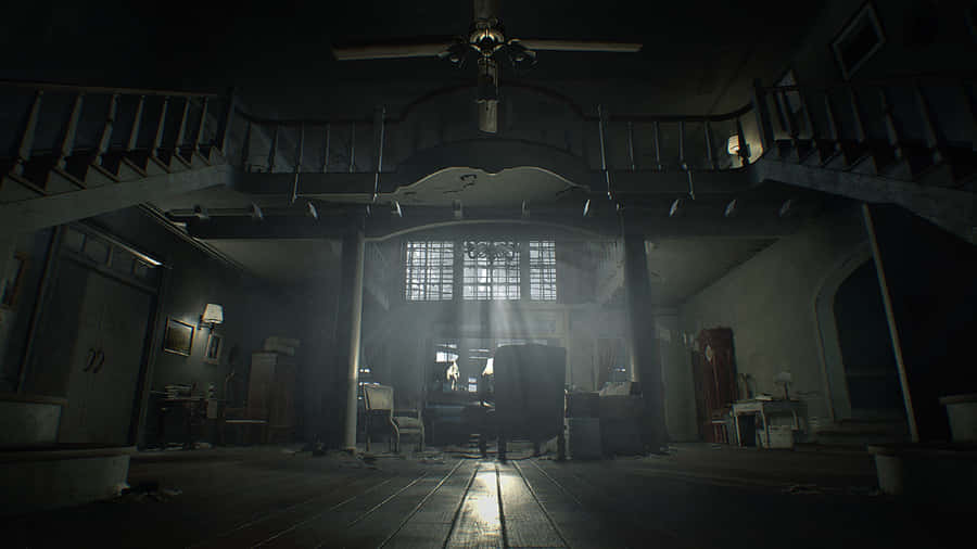 Resident Evil Spencer Mansion Main Hall Wallpaper