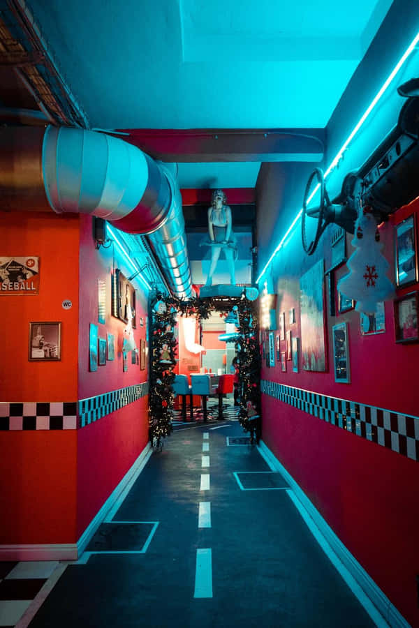 Retro Diners: A Nostalgic Trip To The 50s Wallpaper
