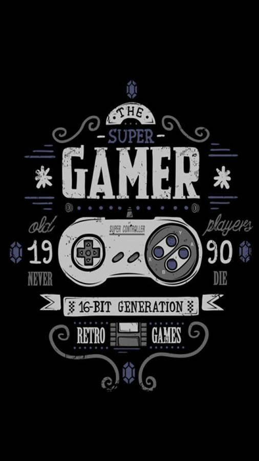 Retro Gamer Android Gaming Wallpaper