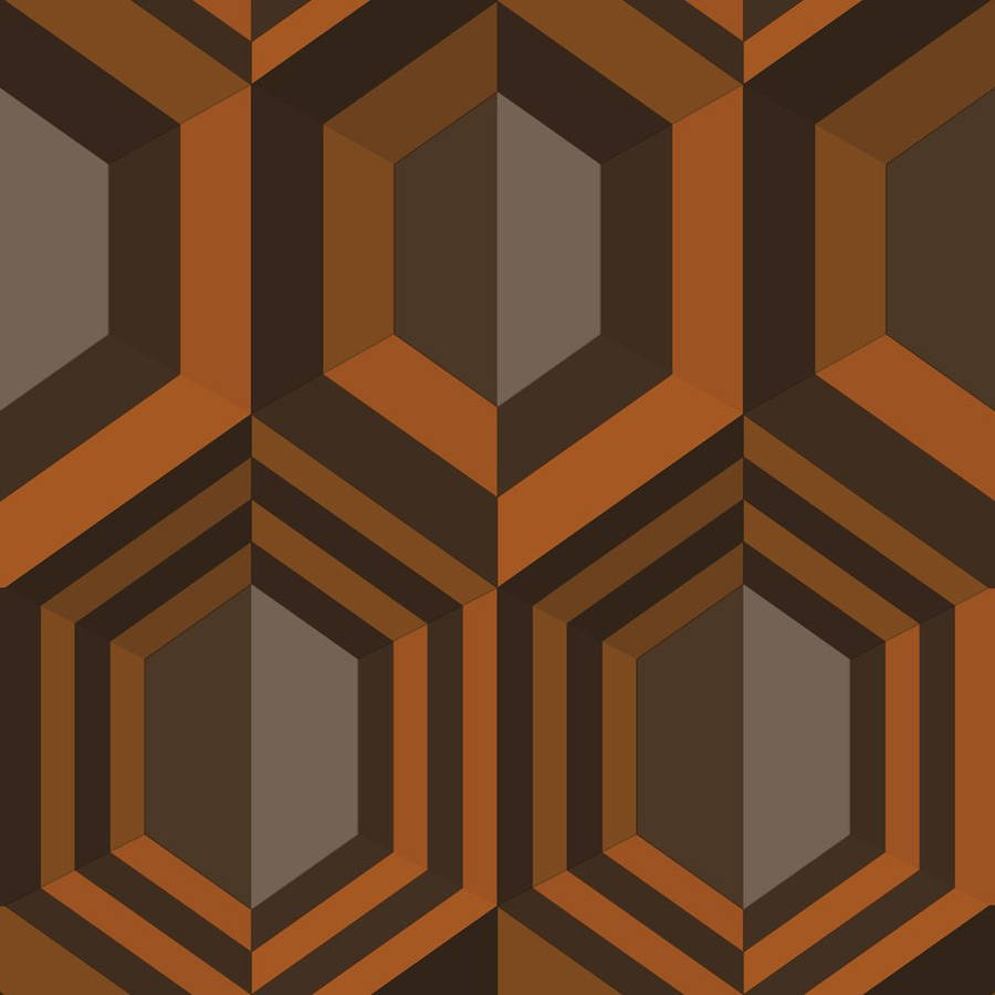 Retro Hexagon Wallpaper