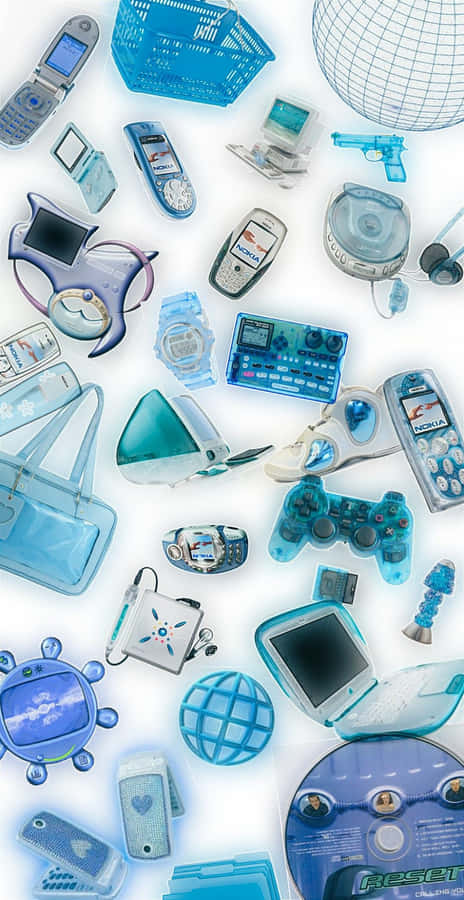 Retro Tech Collection Cyber Y2 K Wallpaper