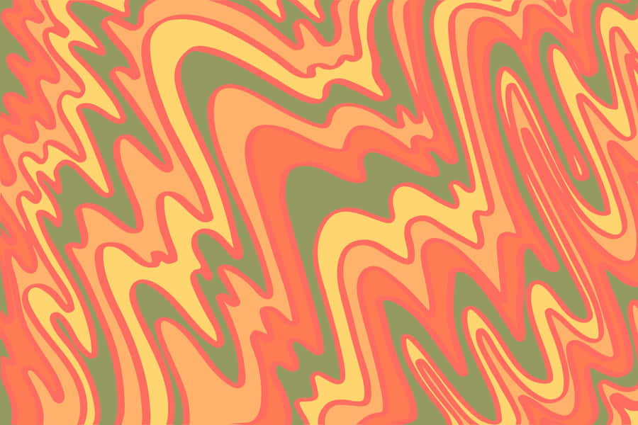 Retro Wavy Pattern Groovy Aesthetic.jpg Wallpaper