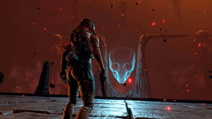 Returnal Alien Encounter Wallpaper