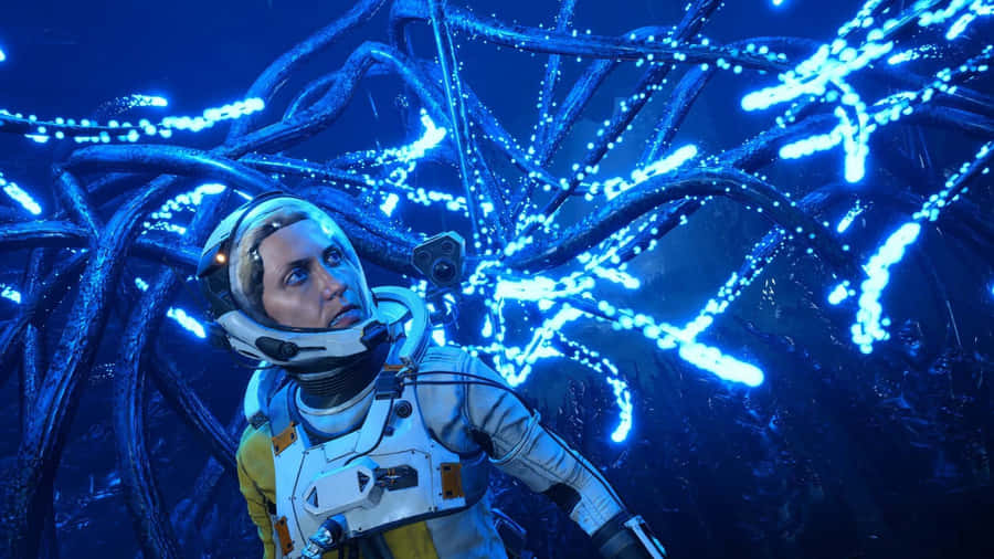 Returnal Alien World Exploration Wallpaper