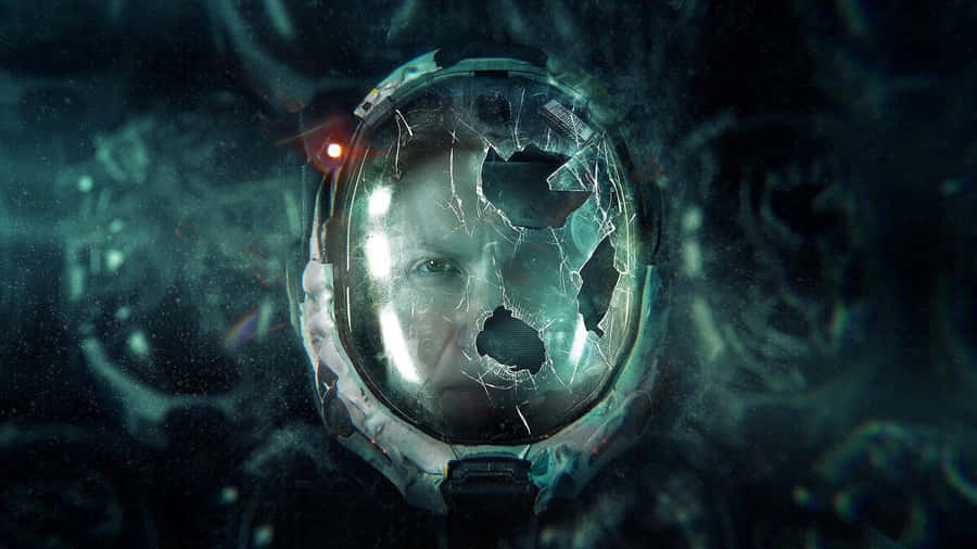 Returnal Helmet Damage Wallpaper