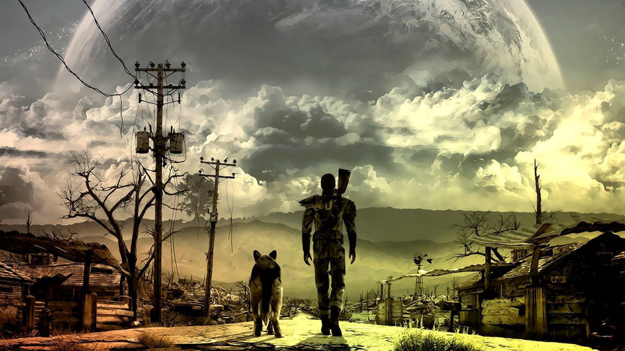 Reuniting The Family In Post-apocalyptic America Wallpaper