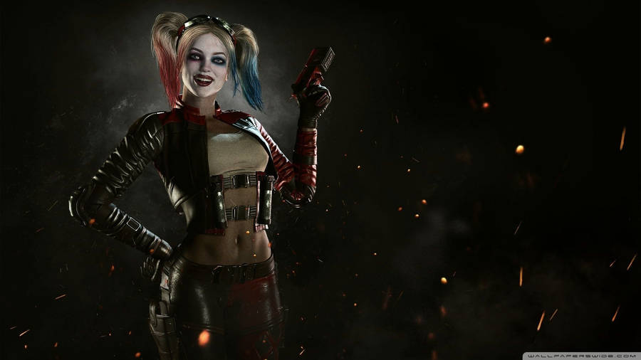 Revamped For Injustice 2, Harley Quinn Brings Her Classic Chaos Back To The Screen. Wallpaper