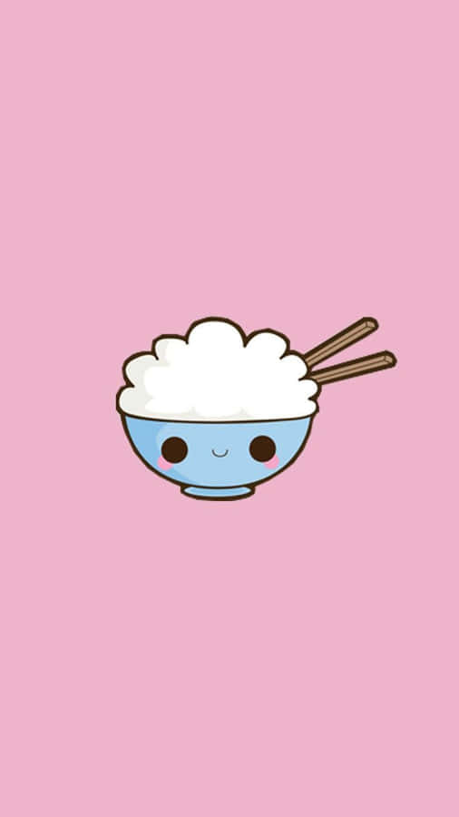Rice Bowl Sticker Cute Things Wallpaper