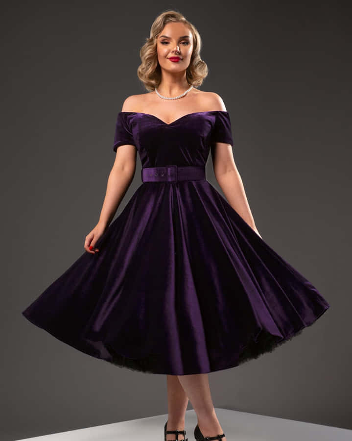 Rich And Inviting, Experience The Luxury Of Purple Velvet Wallpaper