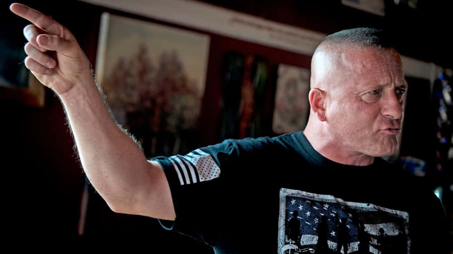 Richard Ojeda Expressing His Point Passionately Wallpaper