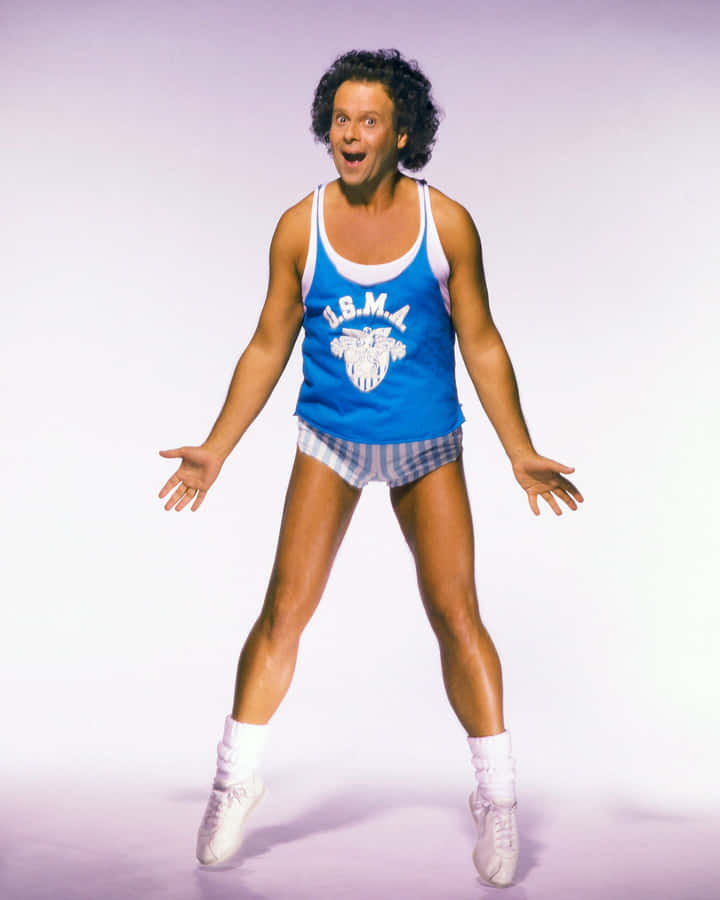 Richard_ Simmons_ Energetic_ Pose Wallpaper