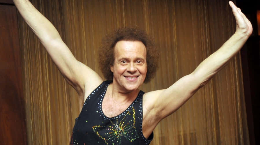 Richard_ Simmons_ Joyful_ Pose Wallpaper