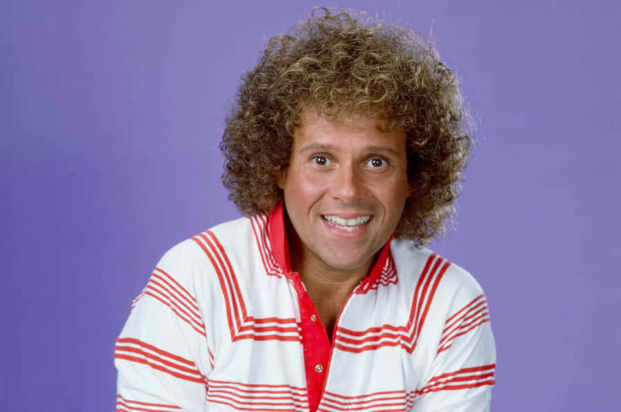 Richard Simmons Portrait Striped Shirt Wallpaper