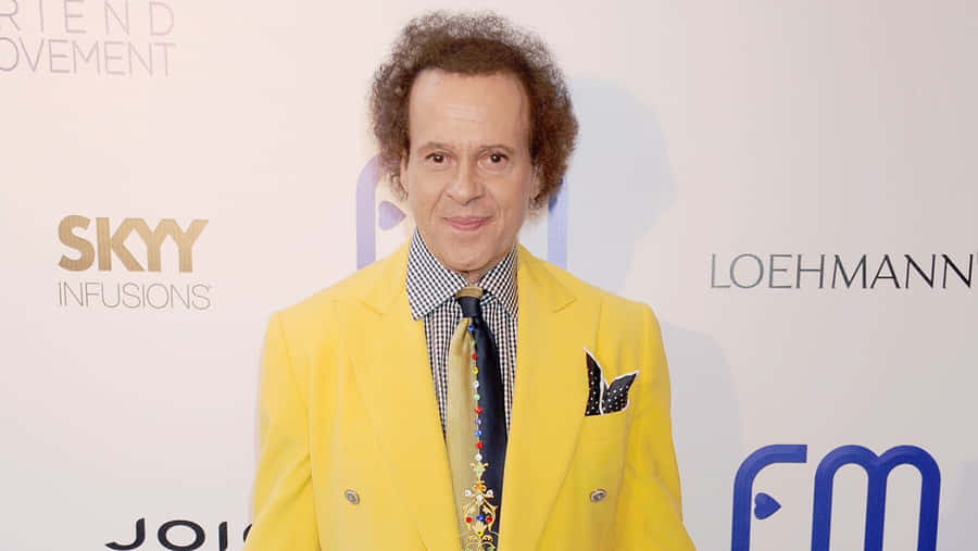 Richard Simmons Yellow Blazer Event Appearance Wallpaper