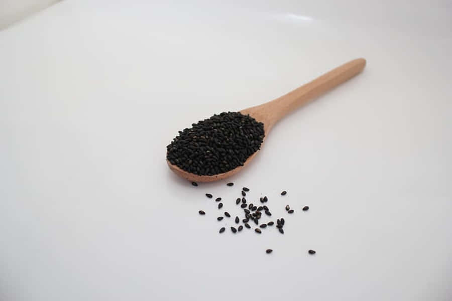 Richly Nutritious Black Sesame Seeds Wallpaper