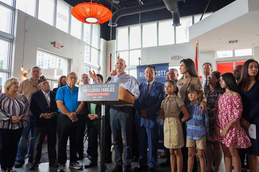 Rick Scott Kicks Off Event Wallpaper