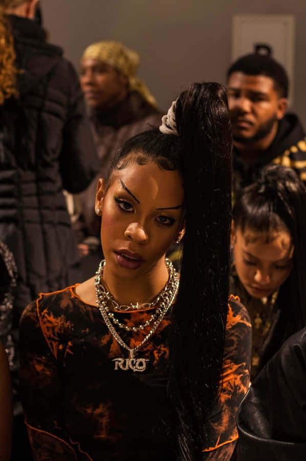 Rico Nasty Performing On Stage Wallpaper