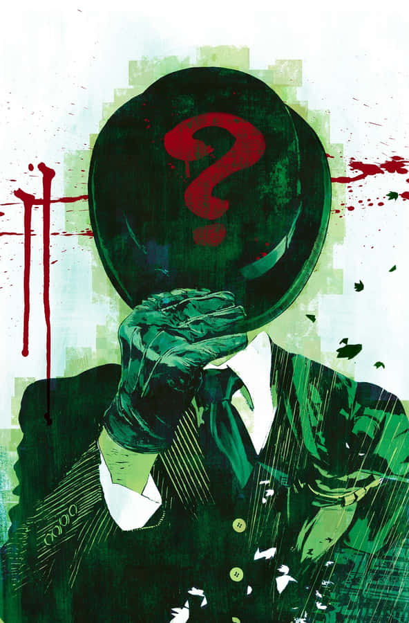Riddler Question Mark Mystery Art Wallpaper