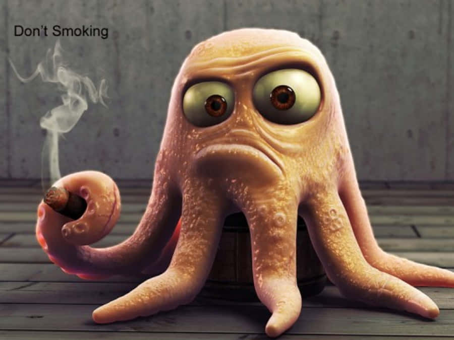 Ridiculous Anti Smoking Poster Wallpaper