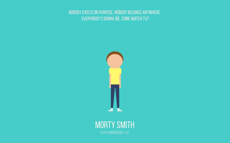 Rikard Sanchez On An Adventure With Morty Smith Wallpaper