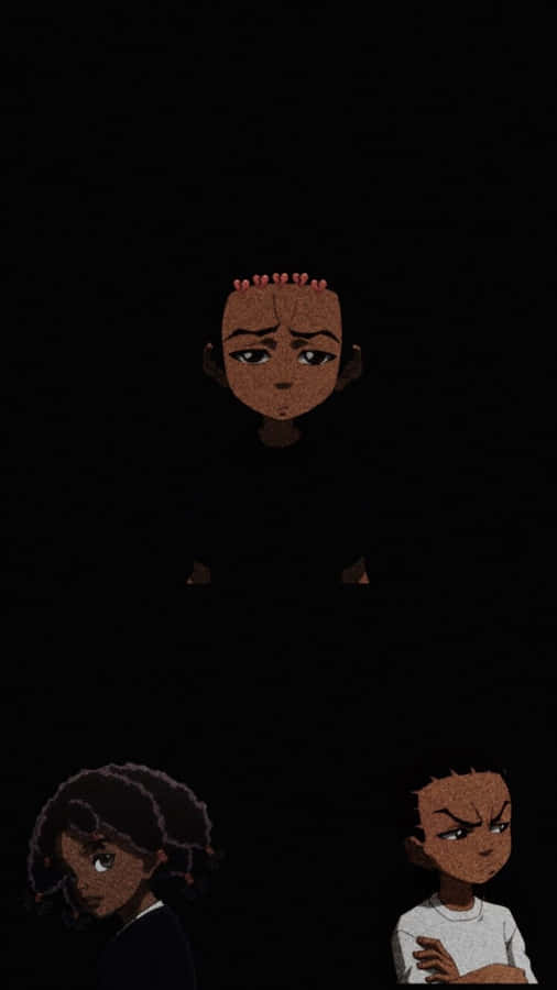 Riley Freeman Expressions Dark Background Wallpaper