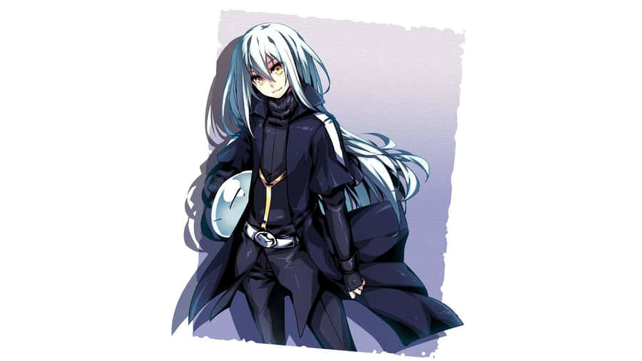 Rimuru Pfp In Black Outfit Wallpaper