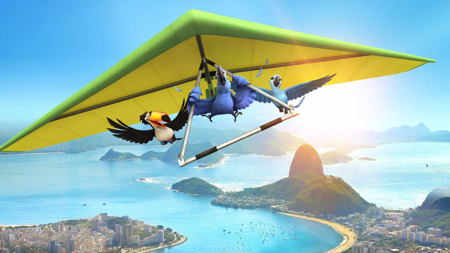 Rio Blu Paragliding Wallpaper