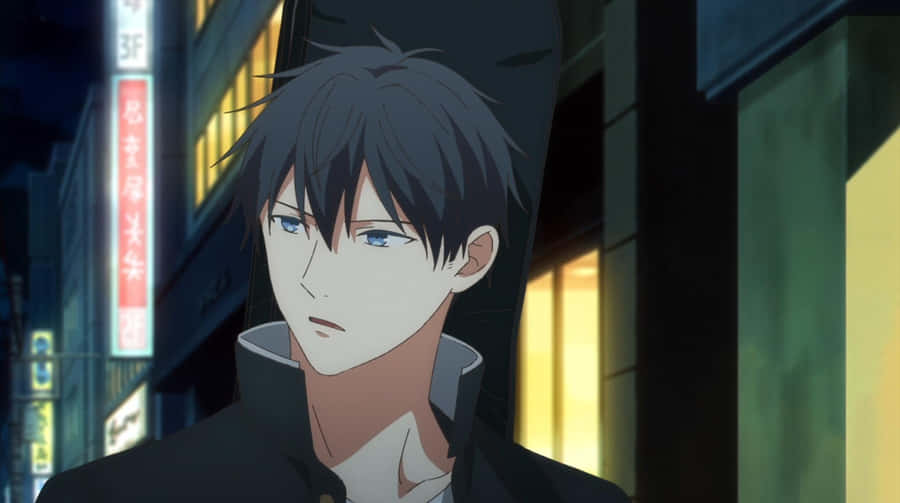 Ritsuka Uenoyama Night Scene Wallpaper