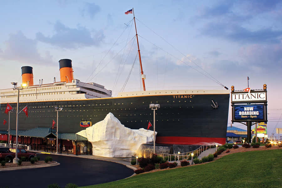 Rms Titanic Museum Under Blue Sky Wallpaper
