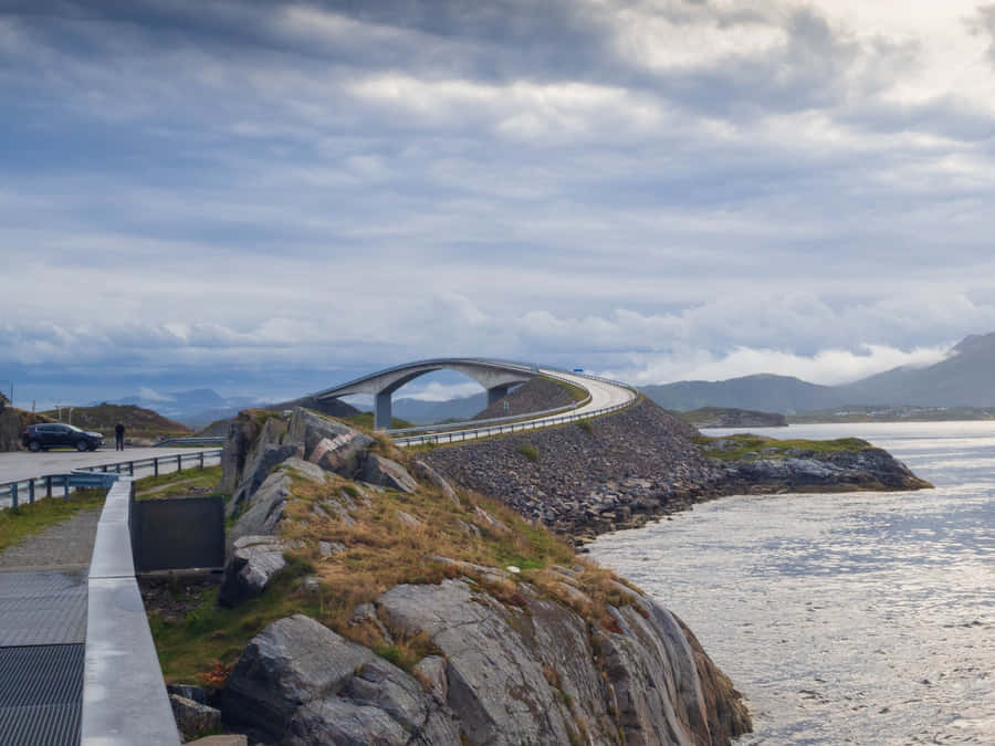 Road That Leads To Storseisundet Bridge Wallpaper