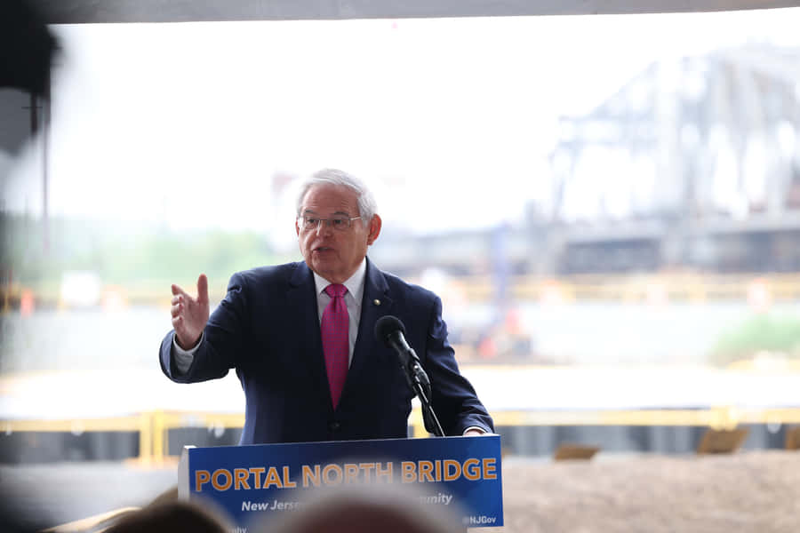 Robert Menendez At Portal North Bridge Wallpaper
