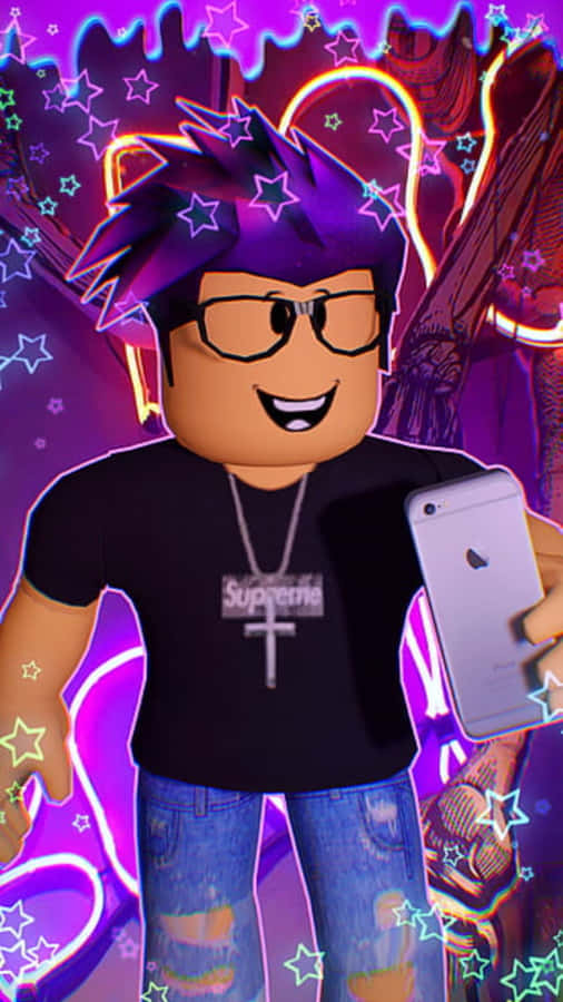 Roblox Cool Guy Character Iphone Wallpaper