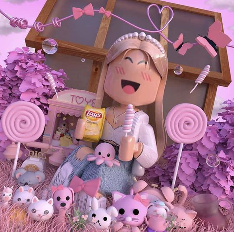 Roblox Pink Girl Gfx Wallpaper