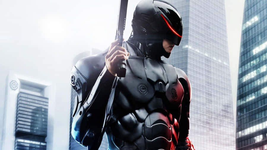 Robocop Futuristic Law Enforcer Wallpaper