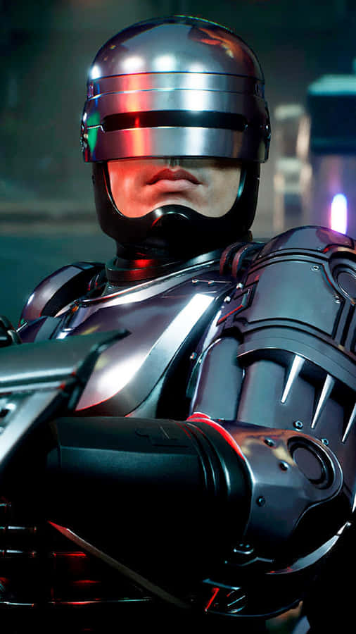 Robocop Iconic Cyborg Law Enforcer Wallpaper
