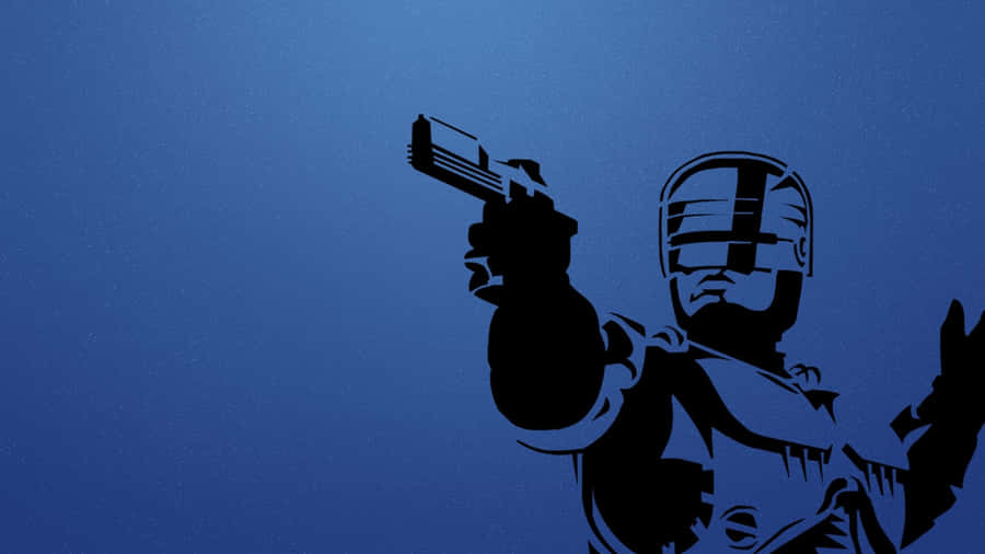 Robocop Iconic Futuristic Law Enforcer Wallpaper
