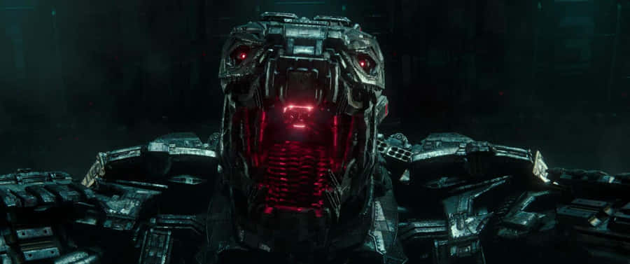 Robot Godzilla Roars In The City Wallpaper