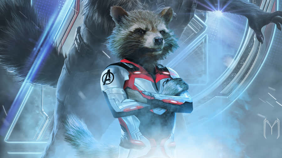 Rocket Raccoon Avengers Suit Wallpaper
