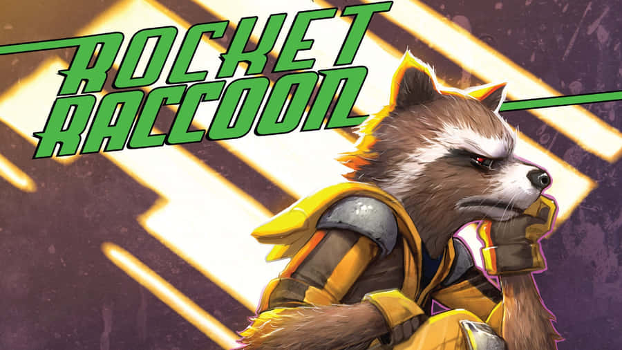 Rocket Raccoon Character Art Wallpaper