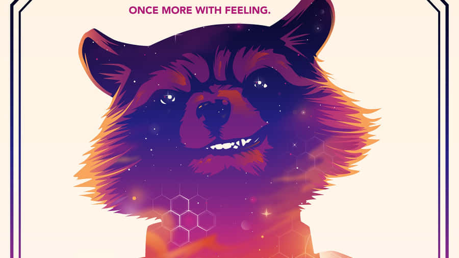 Rocket Raccoon Character Art Wallpaper