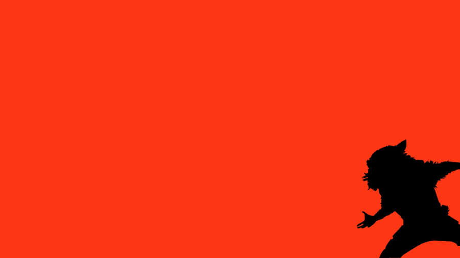 Rocket Raccoon Silhouette Action Wallpaper