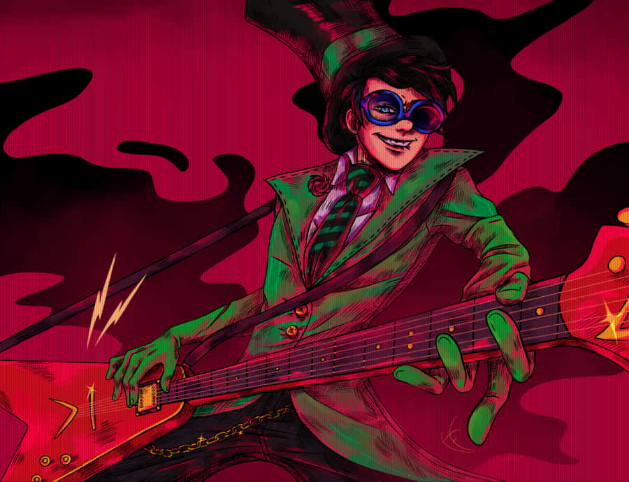 Rockstar_ Onceler_ Playing_ Guitar Wallpaper