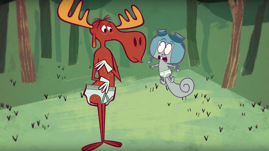 Rocky And Bullwinkle Scene Wallpaper