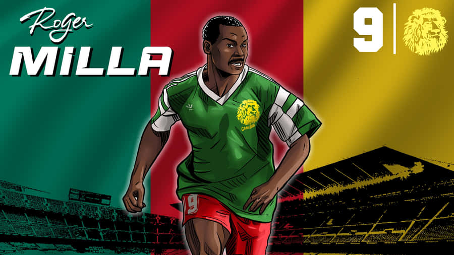 Roger Milla Record Breaking Wallpaper