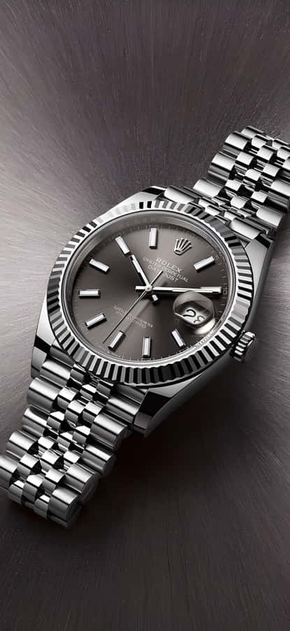 Rolex Classic Silver Watch Wallpaper
