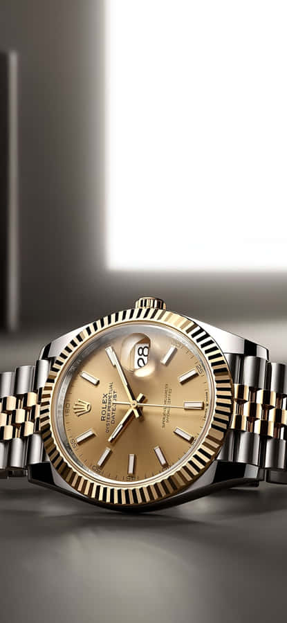 Rolex Datejust Gold Watch Wallpaper