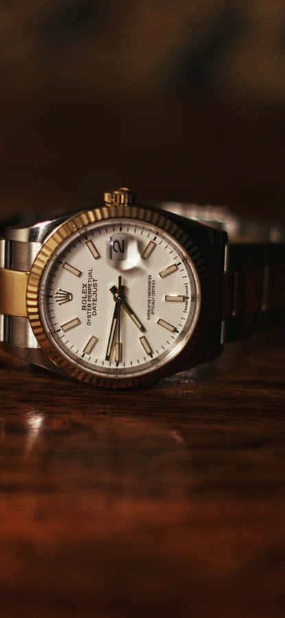Rolex Datejust Watch Closeup Wallpaper