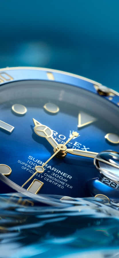 Rolex Submariner Blue Dial Wallpaper