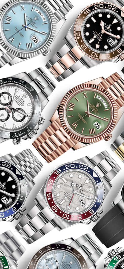 Rolex Watch Collection Showcase Wallpaper